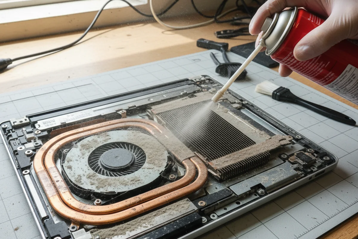 Nettoyage interne & ventilateurs PC à Eaux-Vives - Réparation Ordinateurs Genève